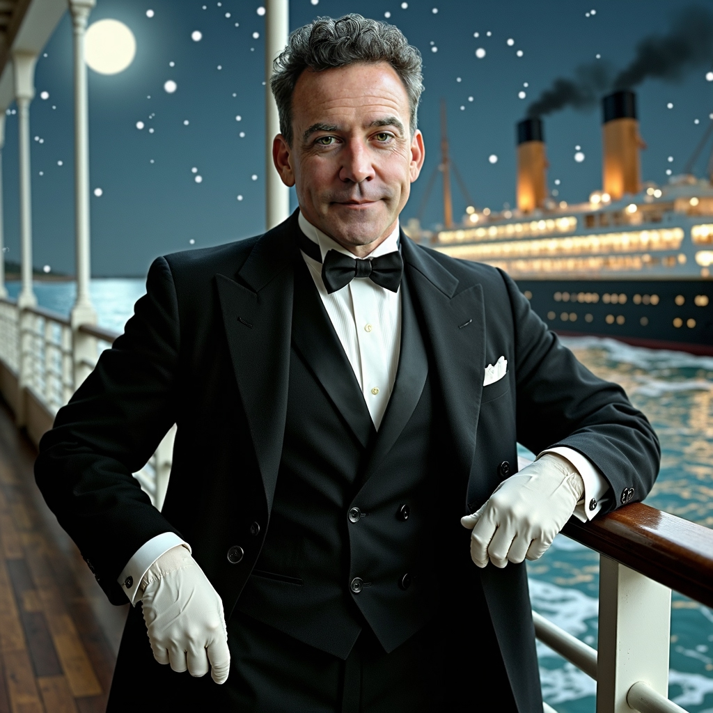 photograph of jon407 green eyed man on t-FLUX TRAI